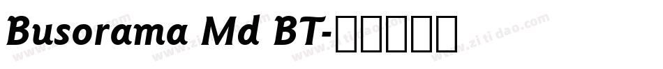Busorama Md BT字体转换